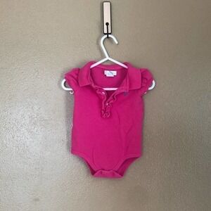 Ralph Lauren Pink Ruffle One-piece Size 6M